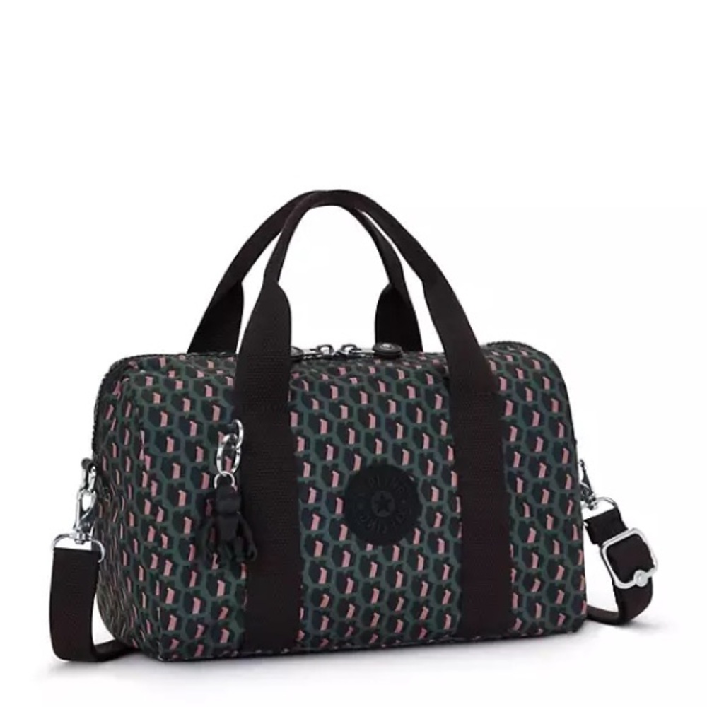 Kipling Bina M Satchel In 3D K Pink